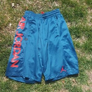 Jordan Athletic Shorts Green and Red